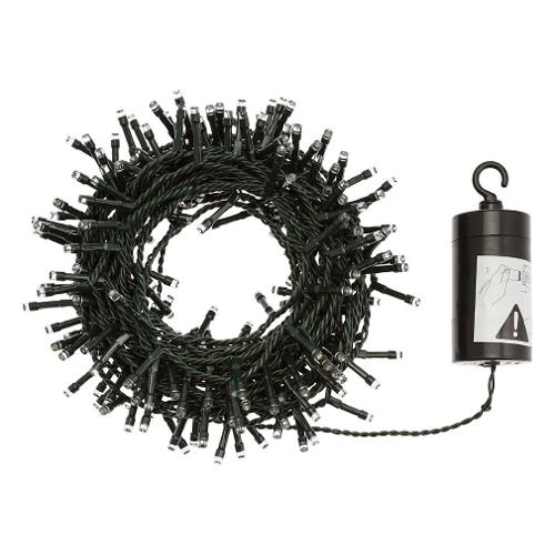 Filo Verde 240 luci - LED Multicolore (9,6 + 0,5 mt) 8 Giochi di luce XMAS KING IP44 31012