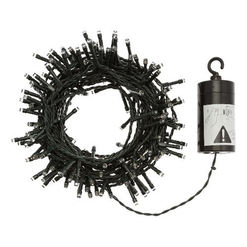 Filo Verde 180 luci - LED Bianco caldo (7,2 + 0,5 mt) 8 Giochi di luce XMAS KING IP44 30978