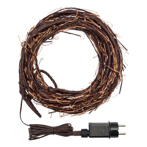 Ramo Marrone (L300 cm) 1 gioco di luce (1pz) TIGLIO 504 luci - MICROLED Bianco caldo IP44 75399