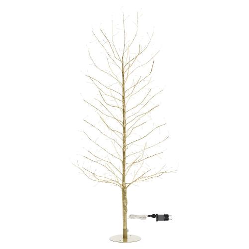 Albero luminoso Champagne 1 gioco di luce (H120 D60 cm) TIGLIO 330 luci - MICROLED Bianco caldo IP44 77829