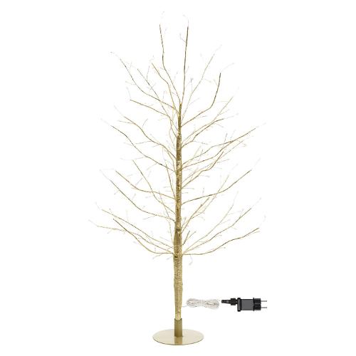 Albero luminoso Champagne 1 gioco di luce (H90 D50 cm) TIGLIO 240 luci - MICROLED Bianco caldo IP44 77812