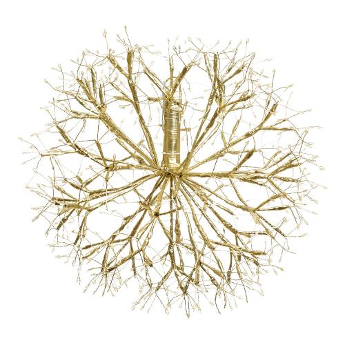 Ramo sfera Champagne (D40 cm) 1 gioco di luce (1pz) RICH 576 luci - MICROLED Bianco caldo IP44 77508