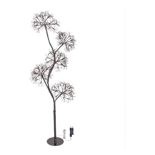 Albero luminoso Marrone 1 gioco di luce (H120 D45 cm) RICH 1200 luci - MICROLED Bianco caldo IP44 79250
