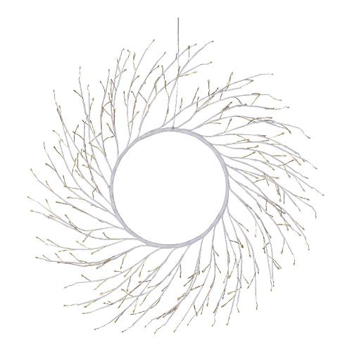 Corona 1 gioco di luce (60cm) (1pz) TIGLIO 260 luci - MICROLED Bianco caldo IP44 78475