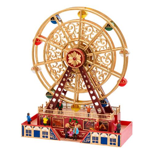 Ruota panoramica con movimento, luci e musica (38x17x48cm) XMAS KING 76884