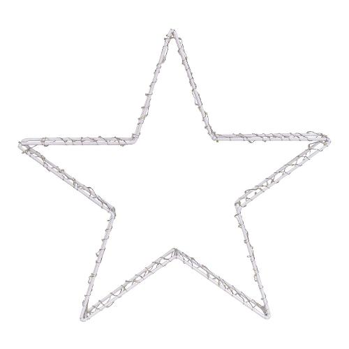 Stella 2 giochi di luce (37x5cm) (1pz) 240 luci - MICROLED Bianco caldo IP44 78338