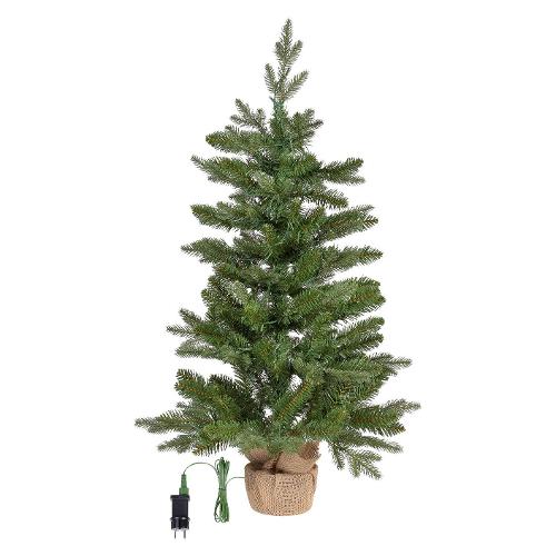 Albero Natale addobbato Verde (PVC e PE - H90 D53 cm) 180 luci - MINILED 79779