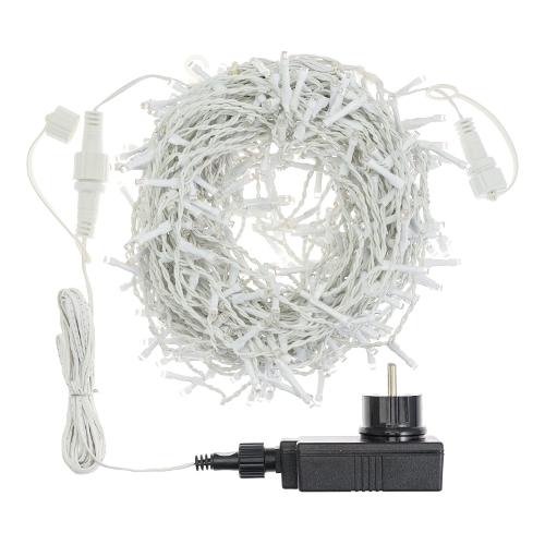 Tenda luminosa Natale Bianco 432 luci - LED Bianco caldo (3,5 + 4 mt) Giuntabile Luce fissa IP44 36154