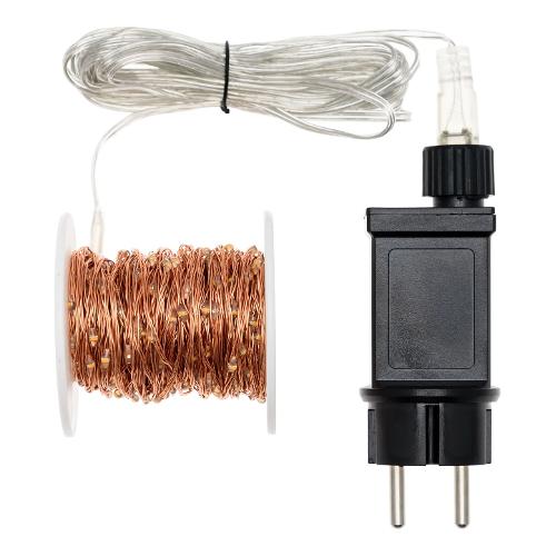 Filo Trasparente 400 luci - MICROLED Bianco caldo (20 + 4 mt) 1 Gioco di luce XMAS KING IP44 45439