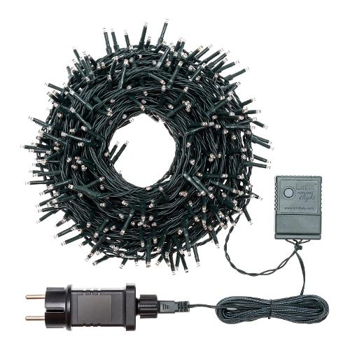 Filo Verde 360 luci - MINILED Rosa (25,7 + 4 mt) 8 Giochi di luce XMAS KING IP44 40922