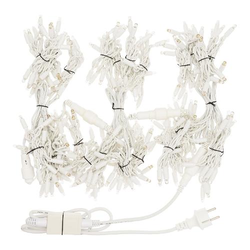 Tenda luminosa Natale Bianco 220 luci - MAXILED Bianco freddo (3 + 1,05 mt) Giuntabile 1 Gioco di luce IP67 18419