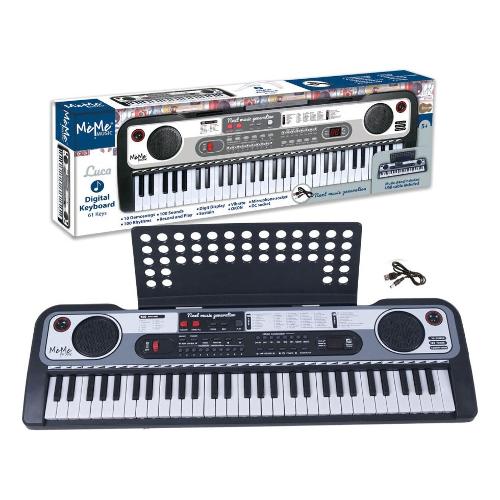 Tastiera musicale (61 tasti) LUCA Digital Keyboard Black e Gray NXT101618