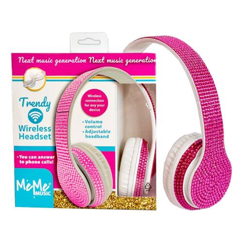Cuffie microfono bluetooth TRENDY Pink e White NXT601582