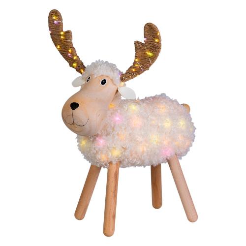 Pecorenna (L48 H65 cm) 9 giochi di luce 110 luci - MICROLED Bianco caldo e Multicolore 78628