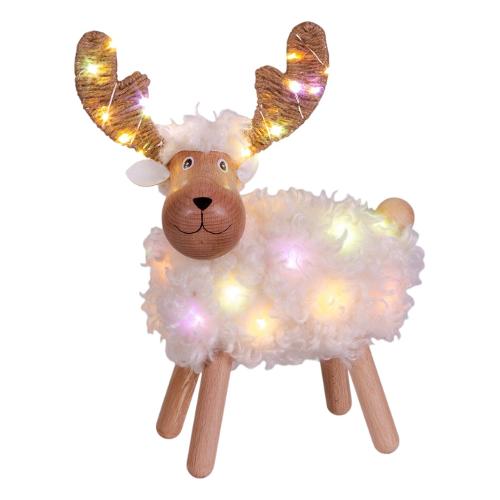 Pecorenna (L24 H31 cm) 9 giochi di luce 50 luci - MICROLED Bianco caldo e Multicolore 78604