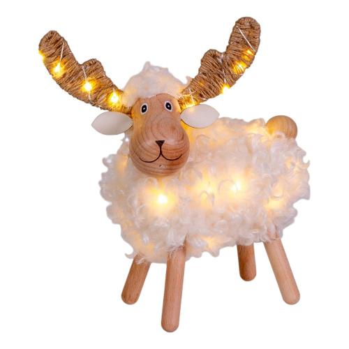 Pecorenna (L18 H23 cm) 8 giochi di luce 32 luci - MICROLED Bianco caldo e Multicolore 78598