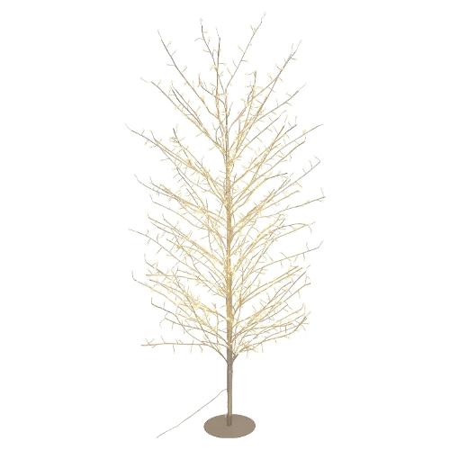 Albero luminoso Champagne 1 gioco di luce (H200 D110 cm) TIGLIO 1120 luci - MICROLED Bianco caldo IP44 76327