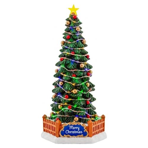 Albero con luci e musica (15x13x30cm) 82779