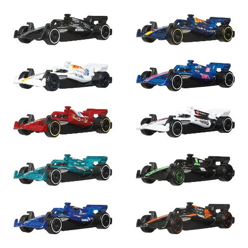 Set auto modelli 10 pz scala 1:64 F1 2025 HOT WHEELS JMM24