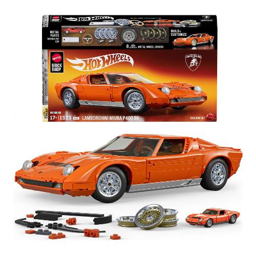 Lamborghini Miura P400 '71 SV 1:12 ( 1523 pz ) BRICK SHOP HOT WHEELS PREMIUM 17a+ JHF61