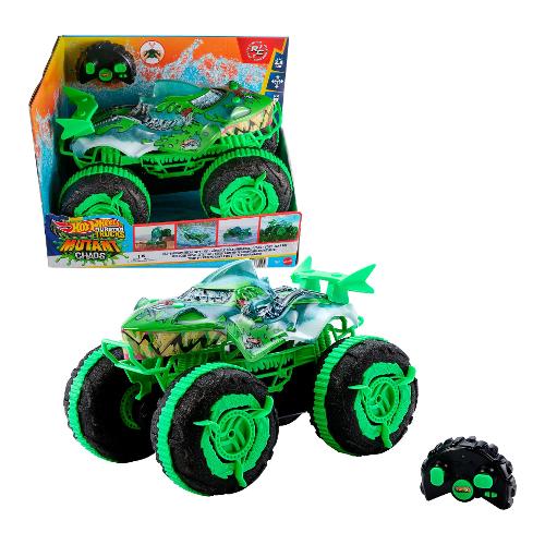 Radiocomando Great Bite 2,4 GHz scala 1:15 HOT WHEELS MONSTER TRUCKS Verde JMM76