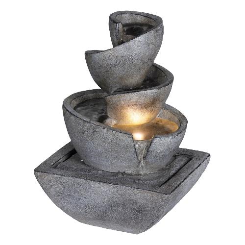 Fontanella interno Ciotole con led (22,5x16x28cm) LUMINEO Assortito 896449