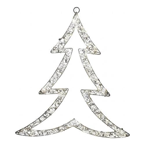 Albero luce fissa (H54 cm) 200 luci - NANOLED Bianco caldo IP44 D3999
