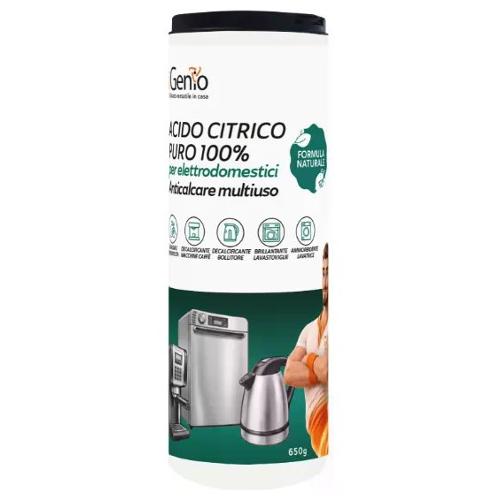 Disincrostante acido citrico puro per elettrodomestici anticalcare multiuso (650gr) 882
