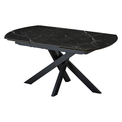 RAMOS Tavolo Allungabile Nero creta e Nero (140-200x90cm)