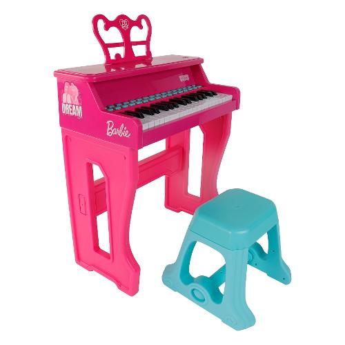 Pianola pianoforte a muro 37 tasti multifunzione BARBIE 45006