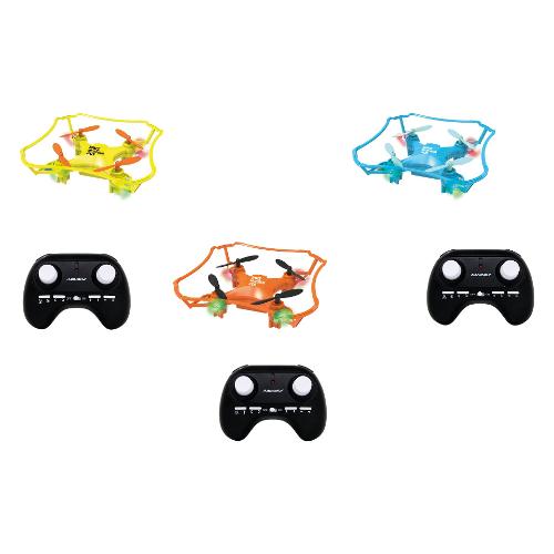 Drone Space Microbug 09 8 funioni RC 2,4 GHz (7x7cm) RADIOFLY Assortito 40030