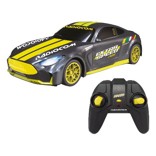 Radiocomando Auto corsa Extra Speed Trasform 2,4 GHz 7F scala 1:16 (31x15x8,5cm) RADIOCOM Silver e Giallo 40762