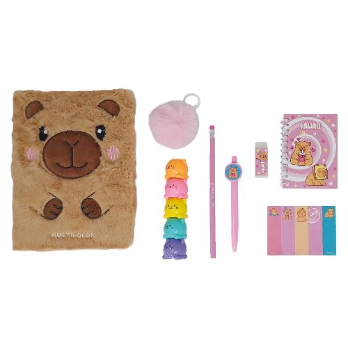 Diario segreti Corgi/Capibara con accessori (15x21cm) KAWAII VIP Assortito 35877