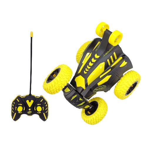 Radiocomando Auto Black Hole Stunt 27 MHz 7F (19x20x18cm) RADIOCOM Giallo e Nero 39020