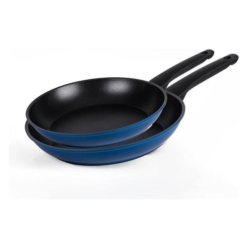 Set padelle 2 pz ( d. 24; 28 cm ) alluminio antiaderente BLUE NOTE Blu e Nero A01A346569