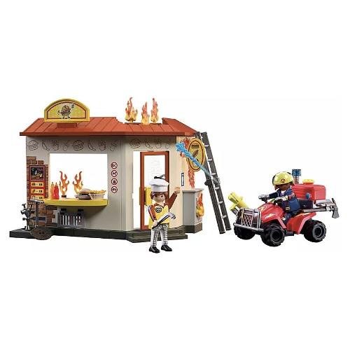 Quad dei Vigili del Fuoco con chiosco ( 100 pz ) CITY ACTION 4-10a 72195