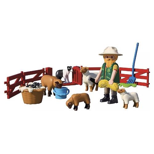 Pastore con gregge e recinto ( 26 pz ) COUNTRY 4-10a 72169