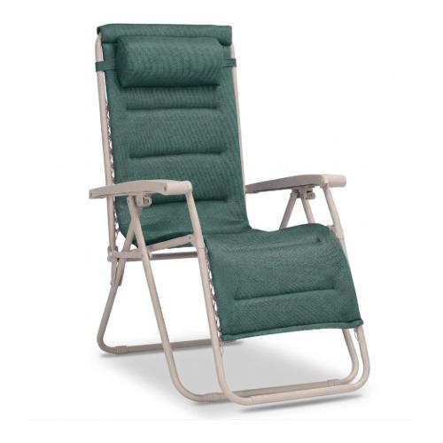 Sedia sdraio con poggiapiedi AIR Verde