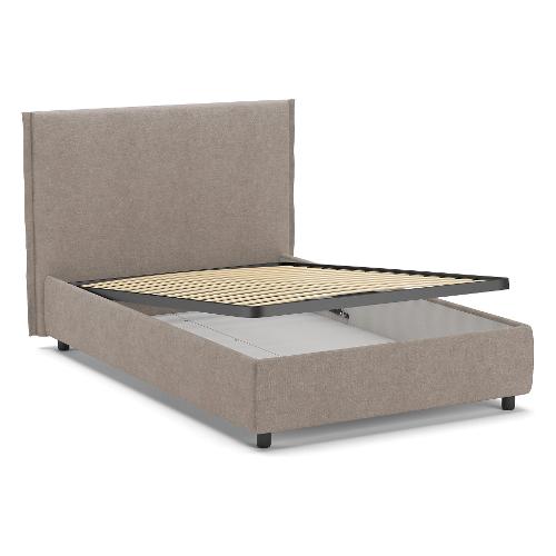 BOSTON Letto piazza e mezza New lux 03 Tortora