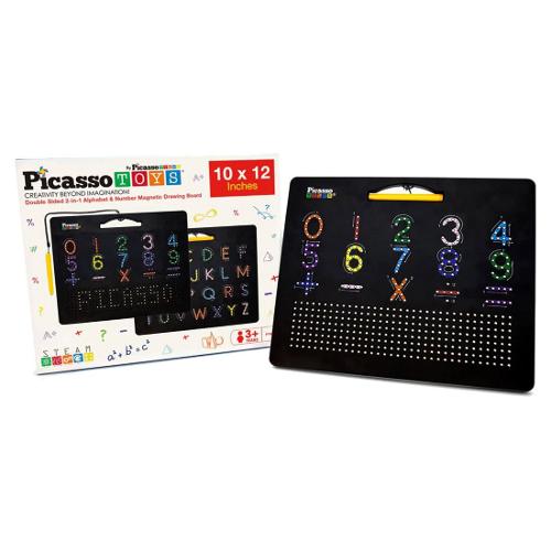 Lavagna gioco Magnetica educativa 2 in 1 (30x25cm) PICASSO TILES MGGPTB02-BLK