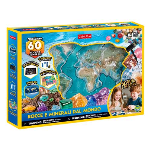 Gioco educativo Rocce e minerali dal mondo CUBIC FUN YES17858