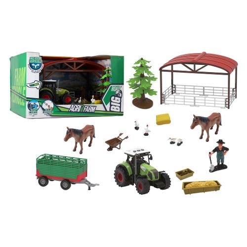 Trattore luci e suoni con set maneggio BIG ROAD 43022