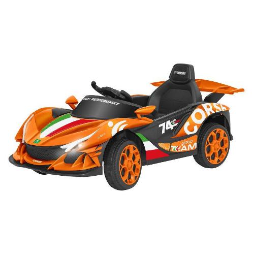 Auto elettrica Sportiva 12V 4,5 Ah Litio RC (102x56cm) ESPIDKO Arancio 42927