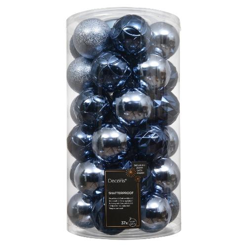 Set palline albero Natale (37pz-6cm) Plastica 9023946