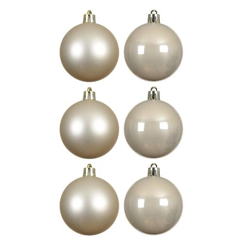 Set palline albero Natale (6pz-8cm) Plastica Pearl 9022065