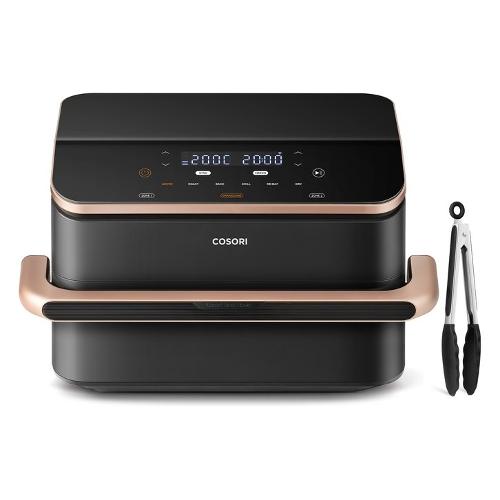Friggitrice ad aria (6in1) 2800W (10Lt) Dual Blaze Twinfry Chef Edition Dark gray e Rose gold KAAPAFCSSEU0204Y