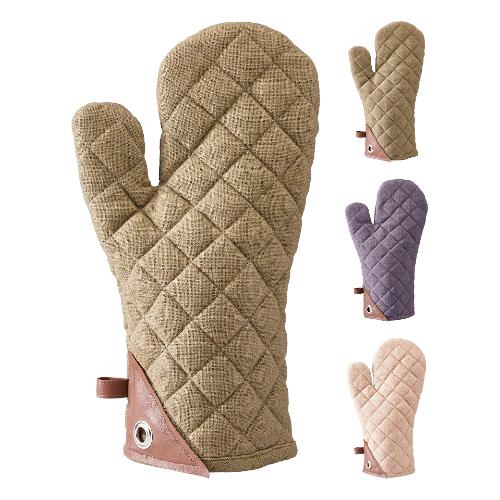 Guanto barbecue cotone trapuntato (32cm) Assortito A35250510