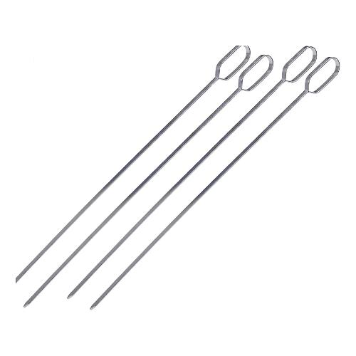 Set spiedini 4 pz Inox per barbecue (38cm) Cromo YL8000580