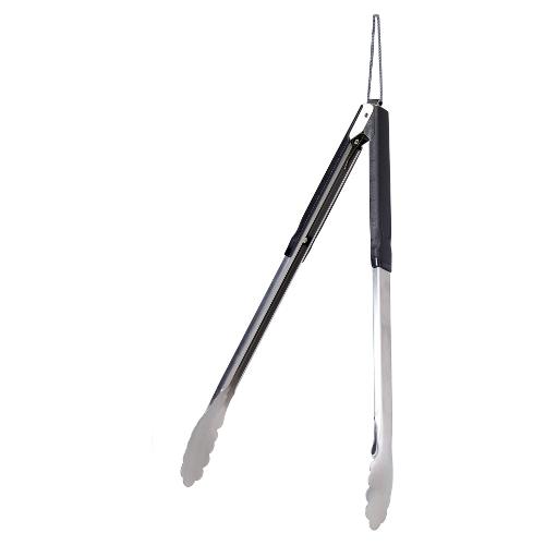Pinza barbecue inox (38cm) Cromo satinato e Nero YL8000540