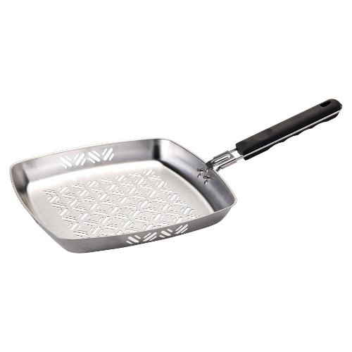 Padella Inox (29cm) con manico removibile per barbecue YL7910150